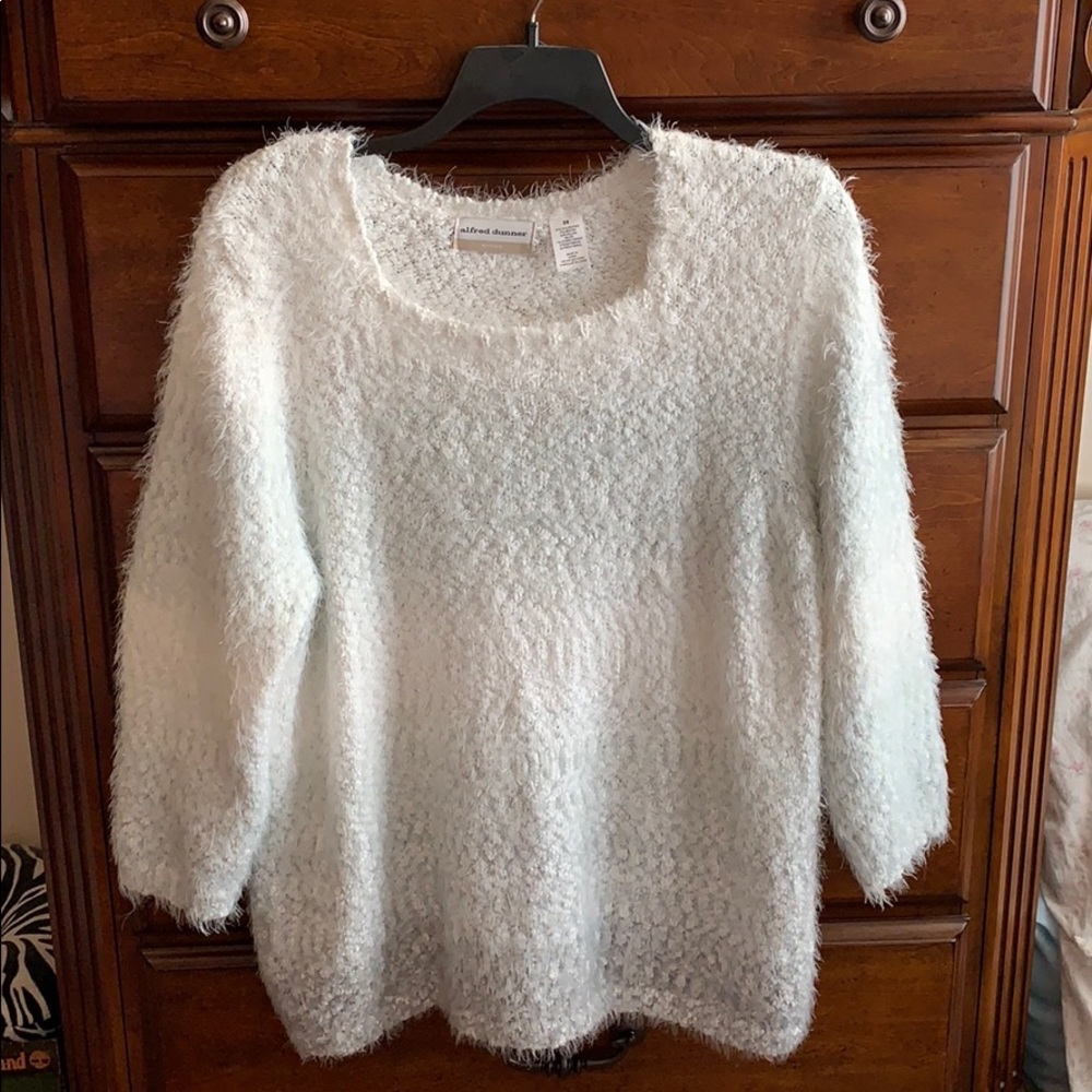 2X Alfred Dunner, soft & fuzzy ombré sweater